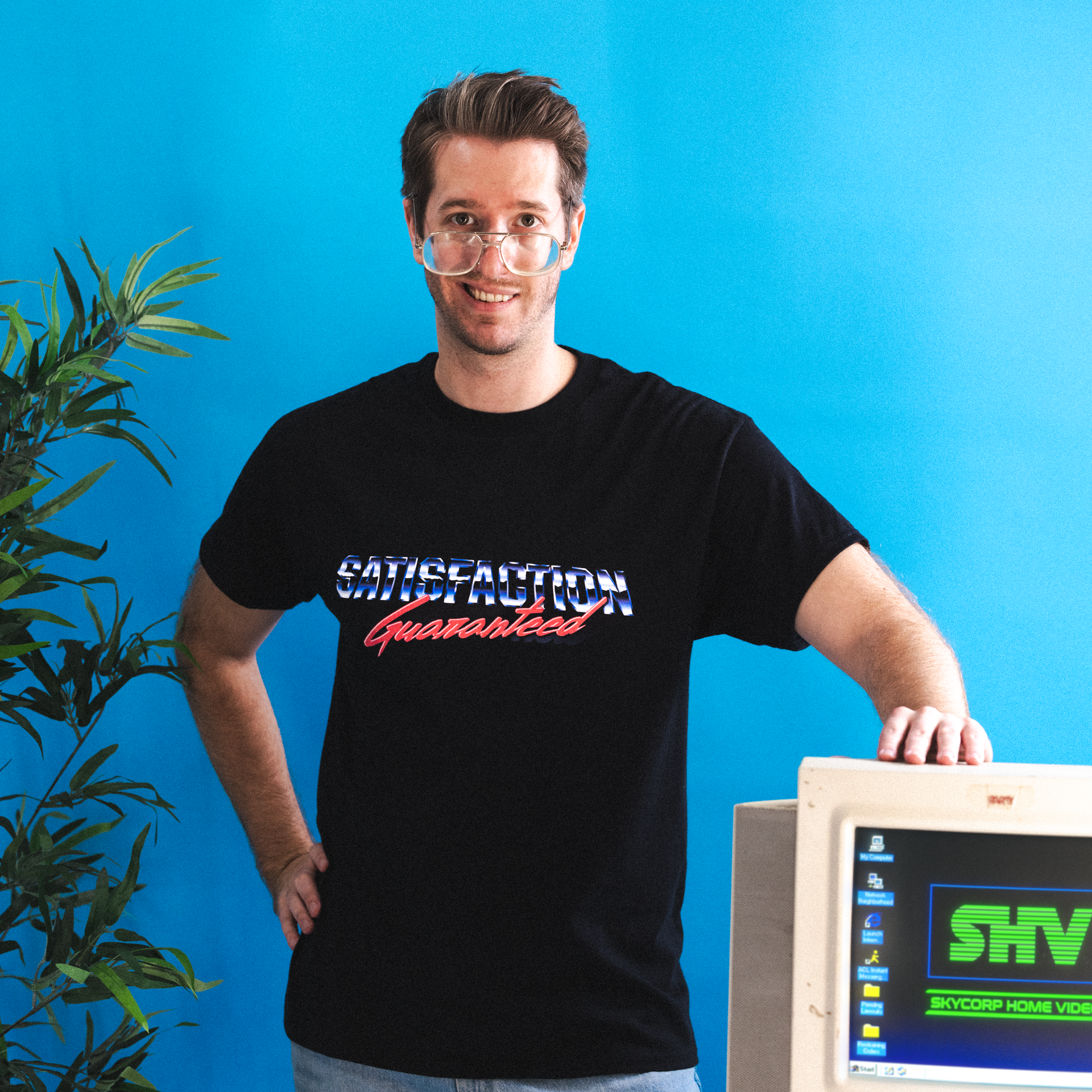 Satisfaction Guaranteed - T-Shirt – SkyCorp Home Video